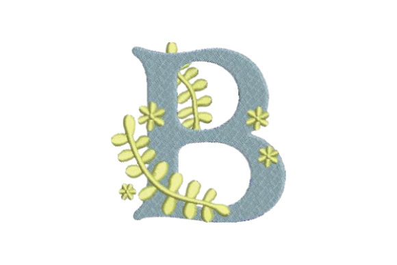 Floral Alphabet B