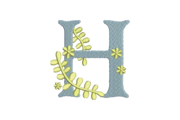 Floral Alphabet H
